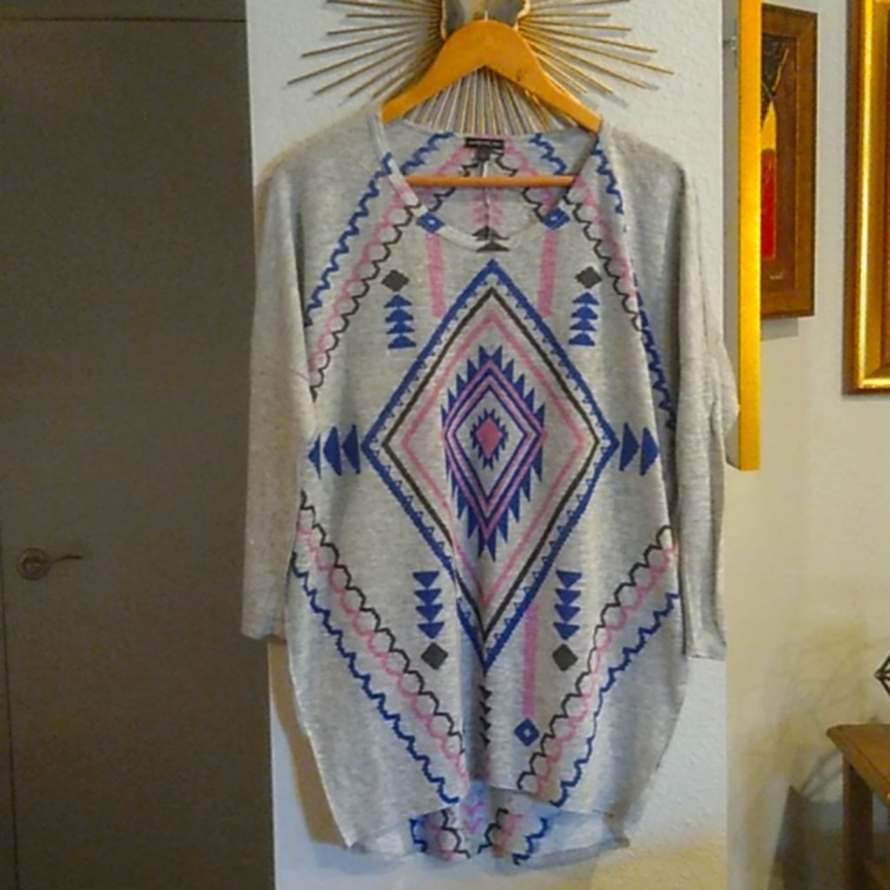 Women's XL BOHO Hi-Lo Tunic